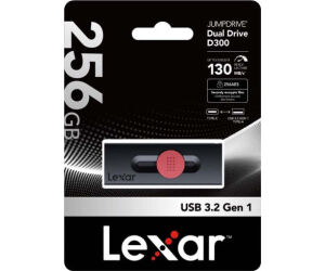 Lexar 256gb Dual Type-c And Type-a Usb 3.2 Flash Drive, Up To 130mb/s Read