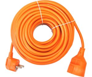 Prolongador de corriente silver electrics 25m -  3x 1.5mm -  250v -  16a -  3.500w naranja