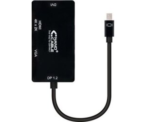 Nanocable Conversor Mini Displayp/VGA/DVI/HDMI 3E