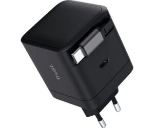 Cargador Pared/viaje Usb-c 65w + Cable Usb-c Retractil Maxo Negro Trust