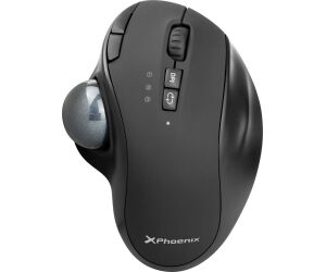 Ratón inalambrico phoenix ergo t1 ergonomico trackball batería recargable multidispositivo