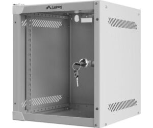 Armario Lanberg Mural 6u 280x310 Rack 10" Flat Pack Gris Puerta Cristal