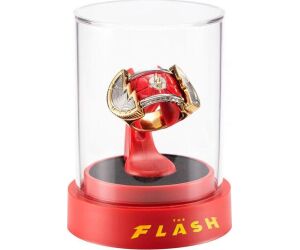Réplica anillo y exhibidor the noble collection dc comics the flash
