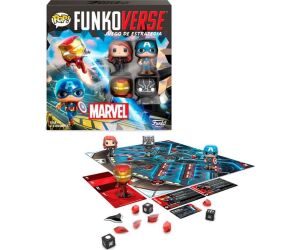 Juego de mesa funkoverse marvel edicion 100 capitan america iron man viuda negra & pantera negra 57518