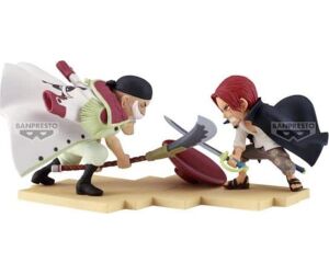 Figura banpresto one piece world collectable figure log stories edward newgate vs shanks 13cm