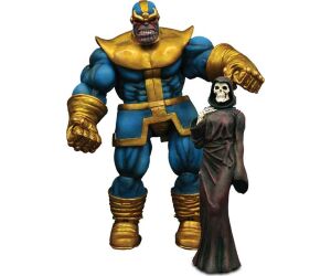 Figura diamond select toys marvel thanos accion pack con figura de la muerte