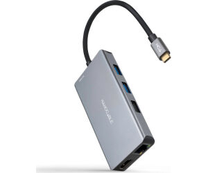 Nanocable Hub USB-C 3xUSB-A+2xHDMI+RJ45+TF+SD+PD