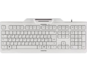 Teclado cherry kc 1000 sc lector de tarjeta chip integrado dni usb blanco