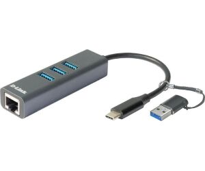 D-link Docking Station Usb-c 4 En 1 Con Ethernet/suministro Electrico
