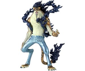 Figura banpresto one piece king of artist rob lucci awakening - special ver. -