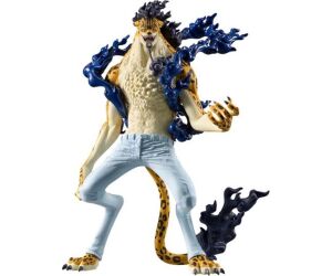 Figura banpresto one piece king of artist rob lucci awakening ver. 19cm