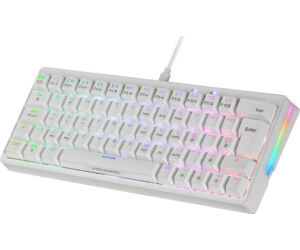 Teclado Mecanico Mkminipro Switch Blue Rgb Blanco Mars Gaming