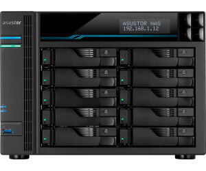 Nas Asustor Tower 10 Bay Quad-core 8gb Ddr4 10 Gbe X 2 2.5 Gbe X 2 Usb 3.2