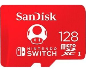 Tarjeta de Memoria SanDisk Nintendo Switch 128GB microSD XC UHS-I/ Clase 10/ 100MBs