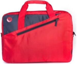 MONRAY Maletín Portátil 15,6"  Bolsillo Ext. Rojo
