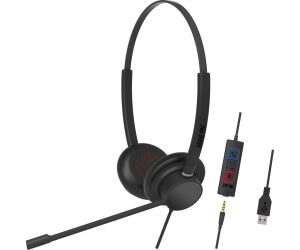 Auriculares SPC Brave Pro/ con Micrófono/ Jack 3.5/ USB/ Negros