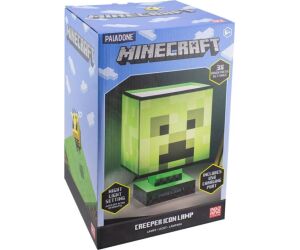 Lampara paladone con cargador usb minecraft creeper