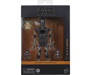 Figura hasbro star wars: the mandalorian the black series ig - 12 & grogu