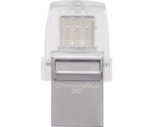 Kingston Technology DataTraveler microDuo 3C unidad flash USB 128 GB USB Type-A / USB Type-C 3.2 Gen 1 (3.1 Gen 1) Acero inoxidable, Púrpura