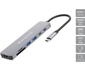 Docking station conceptronic donn28g usb tipo c 7 en 1
