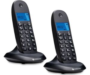 MOTOROLA C1002 CB+ Telefono DECT Negro Duo