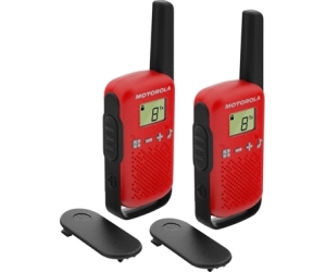 MOTOROLA T42 Walkie Talkie 4Km 16CH Rojo Duo