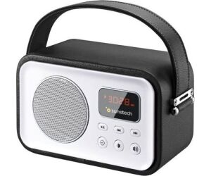 Radio Portátil Sunstech RPBT450/ a Pilas/ Negra