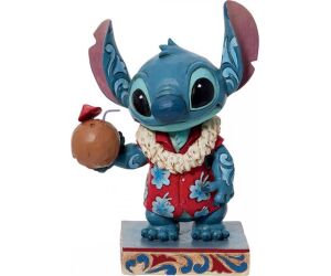 Figura decorativa enesco disney lilo & stitch -  stitch hawaiano