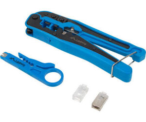 Kit Lanberg Network Con Crimpadora Y Stripping, Conectores Rj45
