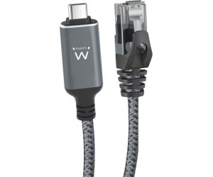 Cable red ewent latiguillo rj45 a usb tipo c ftp cat6 3m