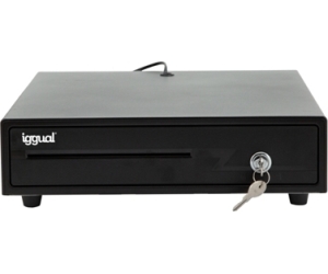 iggual Cajón Portamonedas IRON-10 38cm 4+6 negro