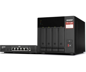Qnap Bundle Nas 4 Bah + Switch Ts-473a-sw5t
