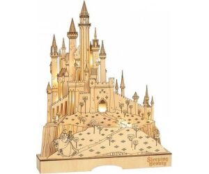 Figura replica enesco disney la bella durmiente castillo iluminado