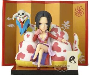 Figura banpresto one piece world collectable special boa hancock & salome 6cm