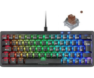 Teclado Mecanico Mkminipro Switch Brown Rgb Negro Mars Gaming