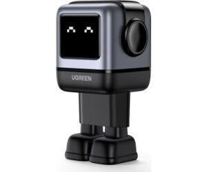 Ugreen Nexode RG 65W 3-Port GaN Ordenador portátil, Teléfono móvil, Portátil, Batería portátil, Teléfono Gris Corriente alterna Carga rápida Interior