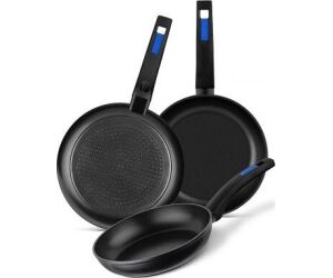 Pack 3 Sartenes Monix M811200/ Ø18/Ø22/Ø26/ Aluminio forjado