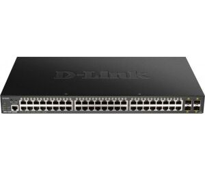 Switch Gestionado D-Link Smart DGS-1250-52XMP 52 Puertos/ RJ-45 10/100/1000 PoE/ SFP