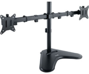 Soporte de Sobremesa para 2 Monitores TooQ DB1702TN-B/ Giratorio/ Inclinable/ hasta 9kg