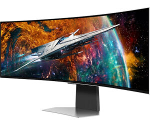 Smart Monitor Gaming Ultrapanorámico Curvo Samsung Odyssey OLEDG9 S49CG954SU 49"/ Dual QHD/ 0.03ms/ 240Hz/ OLED/ Multimedia/ Regulable en altura/Plata