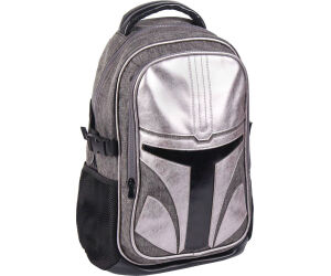 Mochila casual cerdá the mandalorian el cazarrecompensas plateada 47 cm