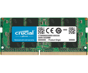 Memoria ram ddr4 16gb crucial - sodimm - 3200 mhz - pc4 25600 cl22