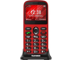 Telefono movil telefunken s420 senior phone - 2.31 pulgadas - rojo