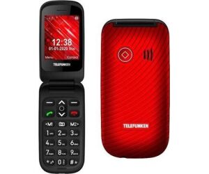 Telefono movil telefunken s440 senior phone - 2.4 pulgadas - rojo
