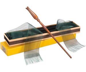 Replica the noble collection harry potter varita de luna lovegood en caja de olivander