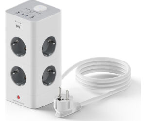 Ewent EW3864 Regleta 8 Tomas SHUCKO +2USB-A+2USB-C