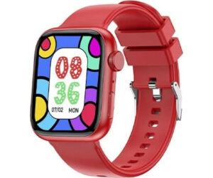 Smartwatch Forever IGo Watch 3 JW-500/ Notificaciones/ Frecuencia Cardíaca/ Rojo