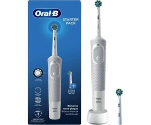 Cepillo dental electrico braun oral b vitality 100 easy clean blanco + 1 repuesto starter pack white
