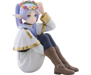 Figura banpresto frieren beyond journey's end espresto frieren con corona de flores 13cm