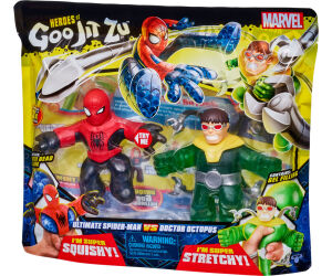 Pack de 2 figuras bandai goo jit zu marvel héroes spiderman vs dr octopus